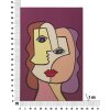 Mauro Ferretti muurschildering Face 60x3x90 cm veelkleurig