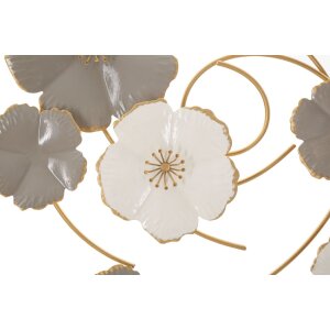 Mauro Ferretti wandpaneel Lotly 63,5x5x67,9 cm wit grijs