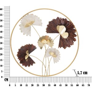 Mauro Ferretti wandpaneel Reddy Round Ø 61x5,7 cm veelkleurig