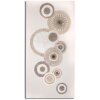 Mauro Ferretti muurschildering Circly met applicaties 50x3,2x100 cm crèmekleurig
