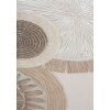 Mauro Ferretti muurschildering Circly met applicaties 50x3,2x100 cm crèmekleurig