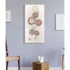 Mauro Ferretti muurschildering Circly met applicaties 50x3,2x100 cm crèmekleurig