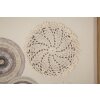 Mauro Ferretti muurschildering Circly met applicaties 45x3,2x60 cm crèmekleurig