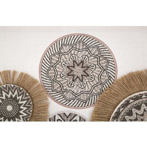 Mauro Ferretti muurschildering Marcy 70x2,8x35 cm crème bruin