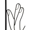 Mauro Ferretti wandpaneel Simply Face 50,5x1,3x61 cm zwart