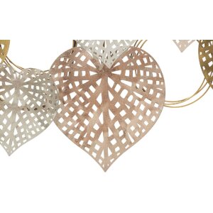 Mauro Ferretti wandpaneel Hearts 91x2,5x39,5 cm veelkleurig