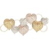 Mauro Ferretti wandpaneel Hearts 91x2,5x39,5 cm veelkleurig