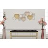 Mauro Ferretti wandpaneel Hearts 91x2,5x39,5 cm veelkleurig