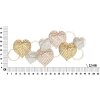 Mauro Ferretti wandpaneel Hearts 91x2,5x39,5 cm veelkleurig
