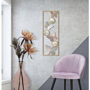 Mauro Ferretti wandpaneel Buttry 31x2x90 cm goudkleurig