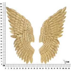 Mauro Ferretti wandpaneel Ali Beauty Set 2 stuks 37,5x3x100 cm goudkleurig