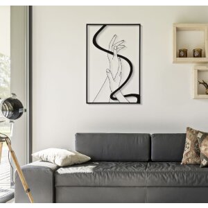 Mauro Ferretti wandpaneel handen 60x1x90 cm zwart