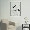 Mauro Ferretti wandpaneel Elegante vrouw 60x1x80 cm zwart