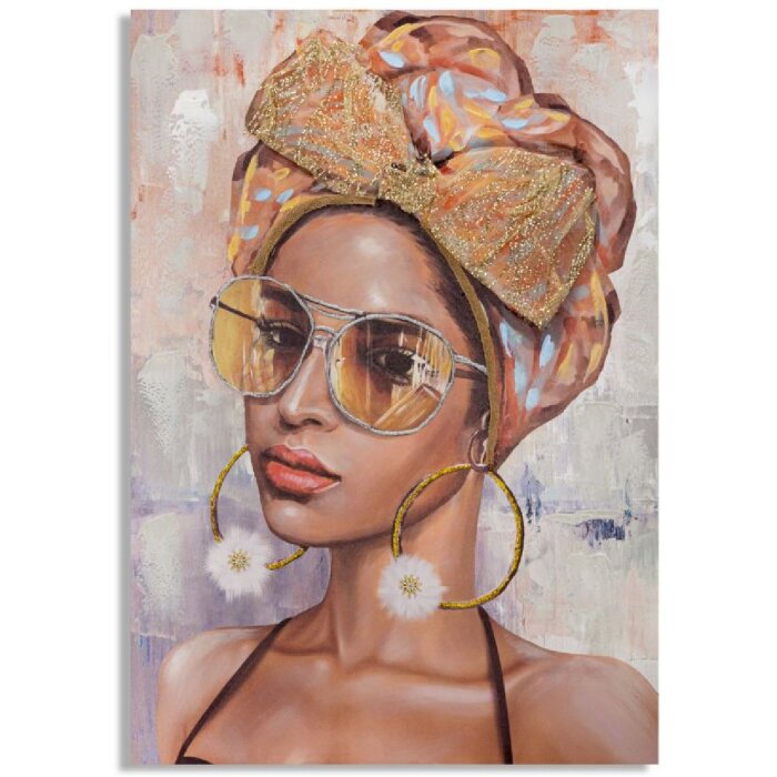 Mauro Ferretti muurschildering Jennifer 70x3x100 cm veelkleurig