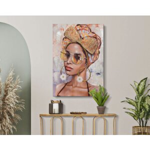 Mauro Ferretti muurschildering Jennifer 70x3x100 cm veelkleurig