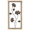 Mauro Ferretti wandpaneel Girish 30x2,5x60 cm bruin zwart