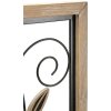 Mauro Ferretti wandpaneel Koman 26x2,5x60 cm bruin zwart