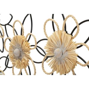 Mauro Ferretti wandpaneel Flow 60x4x35 cm naturel zwart