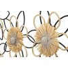 Mauro Ferretti wandpaneel Flow 60x4x35 cm naturel zwart