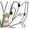 Mauro Ferretti wandpaneel vlinder 39,5x1,5x33,5 cm bruin zwart