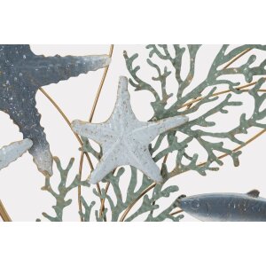 Mauro Ferretti wandpaneel zeester 95,3x5x53,3 cm blauw