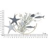 Mauro Ferretti wandpaneel zeester 95,3x5x53,3 cm blauw
