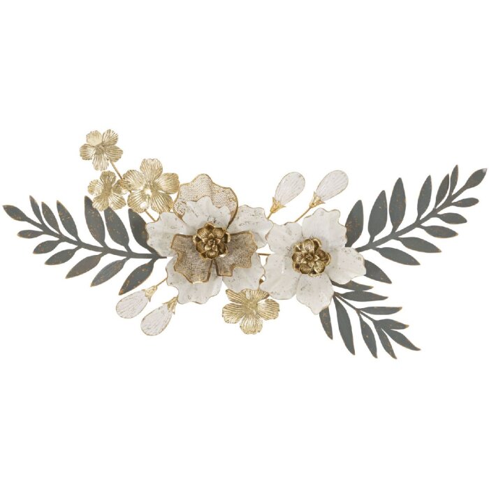 Mauro Ferretti wandpaneel Greak 90,2x7,6x41,9 cm crème goud