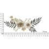 Mauro Ferretti wandpaneel Greak 90,2x7,6x41,9 cm crème goud