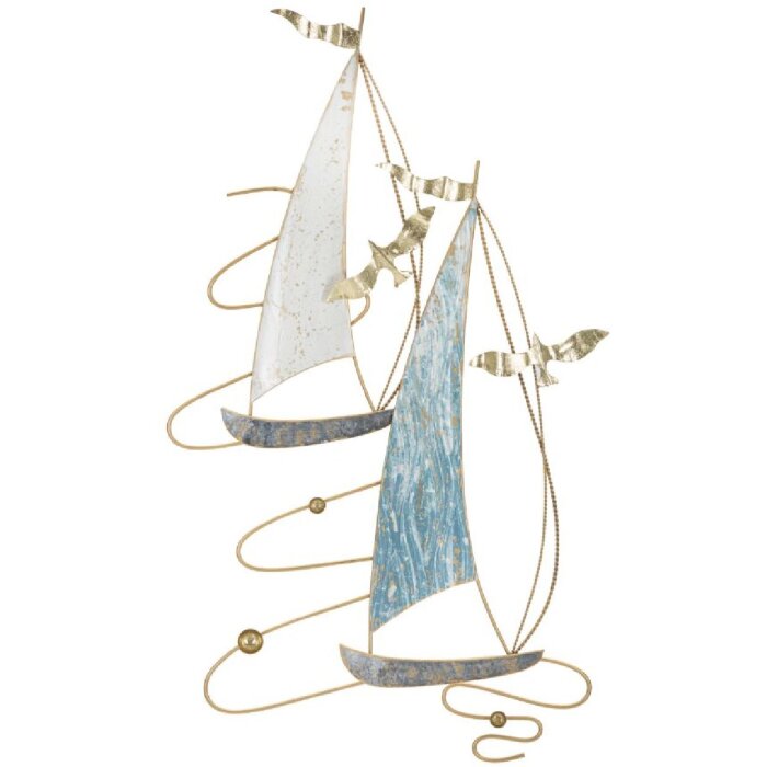 Mauro Ferretti wandpaneel Vela Colour 51,4x4x87 cm blauw wit
