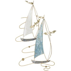 Mauro Ferretti wandpaneel Vela Colour 51,4x4x87 cm blauw wit