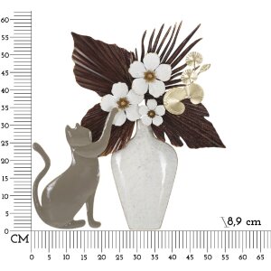 Mauro Ferretti wandpaneel cat 54,6x8,9x59,7 cm veelkleurig