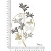 Mauro Ferretti wanddecoratie Lixy 50,2x5,1x92 cm zwart wit goudkleurig