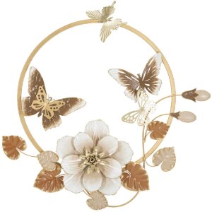 Mauro Ferretti wanddecoratie Rouns 58,4x5,1x63,5 cm beige...