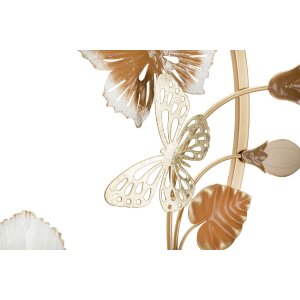Mauro Ferretti wanddecoratie Rouns 58,4x5,1x63,5 cm beige goudkleurig