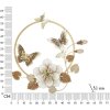 Mauro Ferretti wanddecoratie Rouns 58,4x5,1x63,5 cm beige goudkleurig