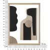 Mauro Ferretti MDF wandpaneel Astry 60x2x80 cm naturel zwart