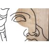 Mauro Ferretti MDF wandpaneel David 50x2x80 naturel zwart