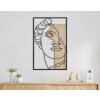 Mauro Ferretti MDF wandpaneel David 50x2x80 naturel zwart