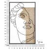 Mauro Ferretti MDF wandpaneel David 50x2x80 naturel zwart