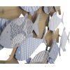 Mauro Ferretti wandpaneel vis zee 91x3x33,5 cm veelkleurig