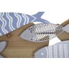 Mauro Ferretti wandpaneel vis zee 91x3x33,5 cm veelkleurig