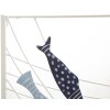 Mauro Ferretti wandpaneel Pesci 96,5x1,5x61 cm blauw
