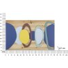 Mauro Ferretti wandpaneel hout kleur 80x2,5x50 cm veelkleurig