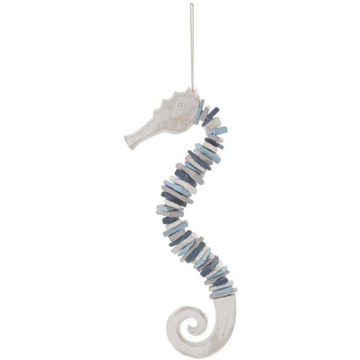 Mauro Ferretti hangdecoratie zeepaardje 22x6x55 cm veelkleurig