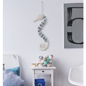 Mauro Ferretti hangdecoratie zeepaardje 22x6x55 cm veelkleurig