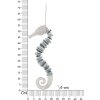 Mauro Ferretti hangdecoratie zeepaardje 22x6x55 cm veelkleurig