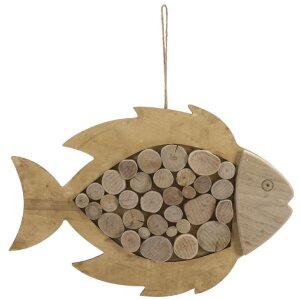 Mauro Ferretti hangdecoratie vis Nature 42,5x2x28,5 cm...