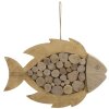 Mauro Ferretti hangdecoratie vis Nature 42,5x2x28,5 cm naturel