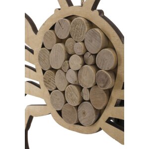 Mauro Ferretti hangdecoratie krab Nature 35x2x31 cm naturel