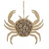 Mauro Ferretti hangdecoratie krab Nature 35x2x31 cm naturel